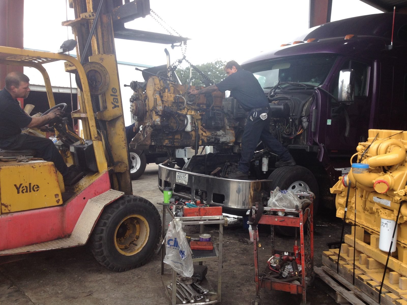 The old C15 out of the Peterbilt